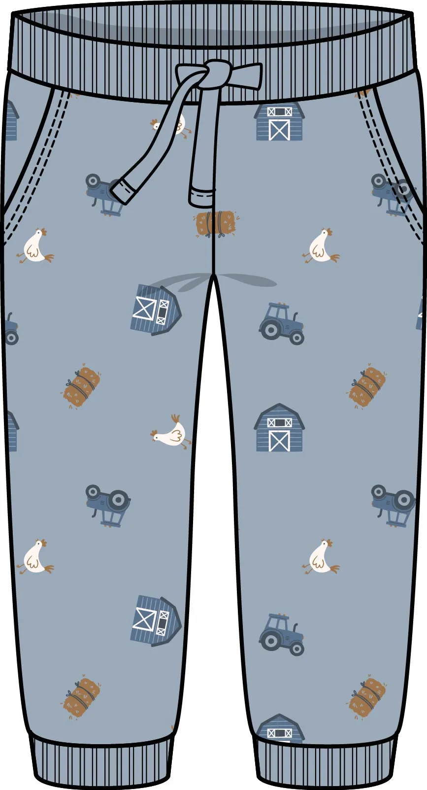 2 Piece Boys Farm Shirt & Pants