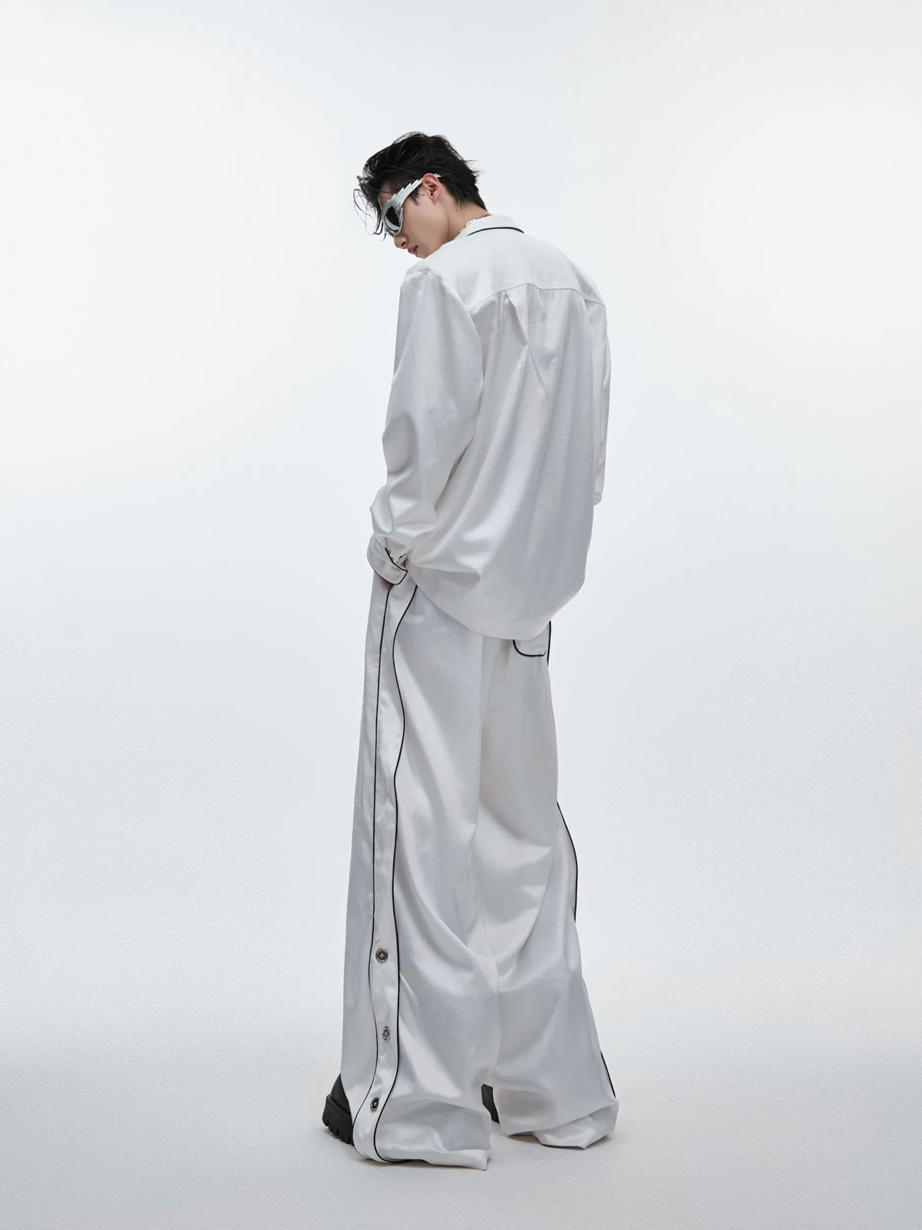 【24s Aug.】High-end Ice Silk Loungewear Pajamas Set