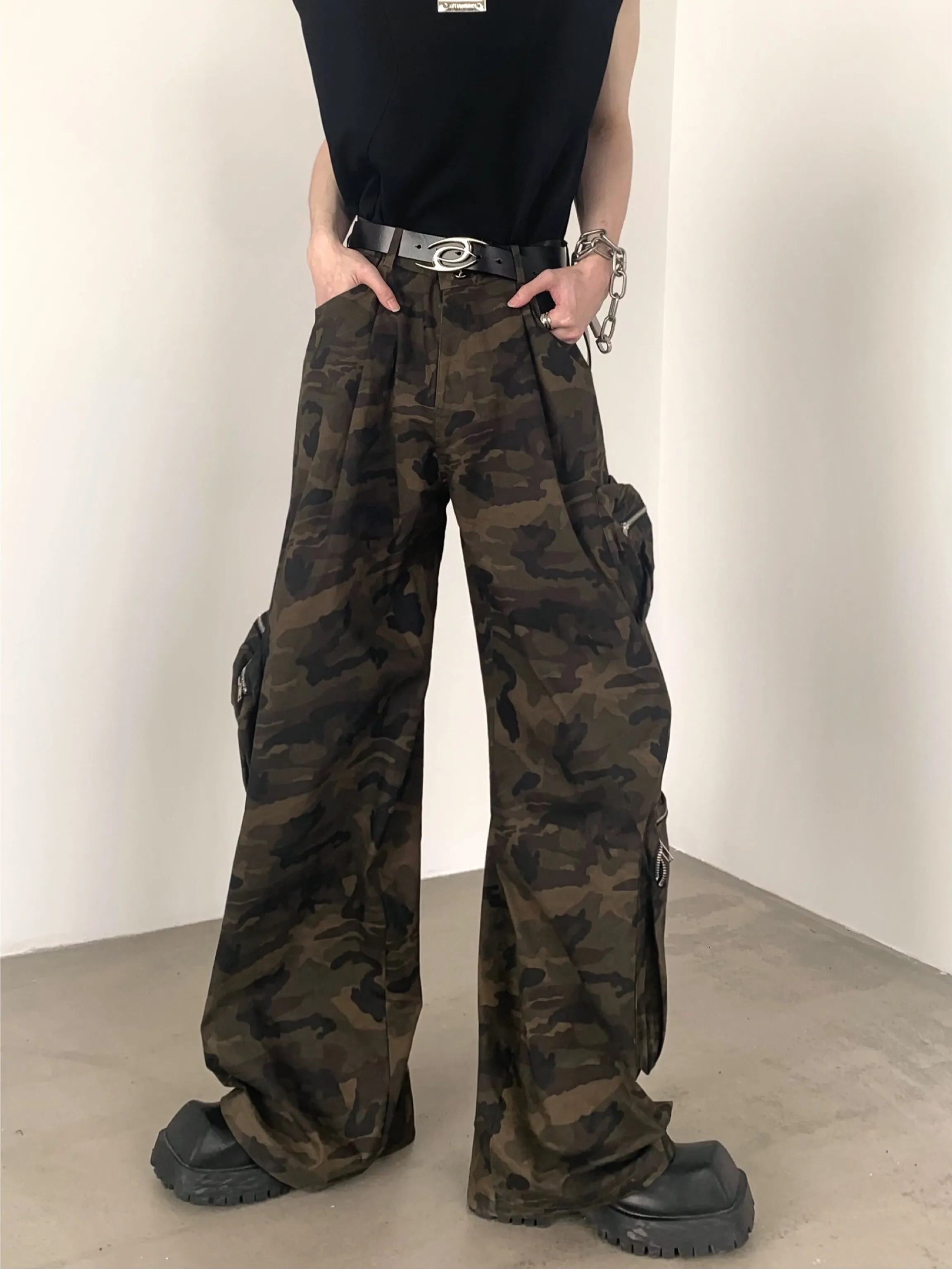 【24s June.】Vintage Camouflage Loose Cargo Pants