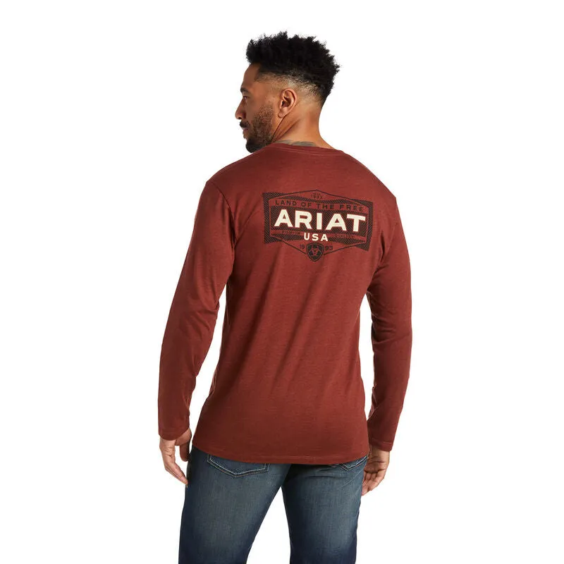 Ariat Mens Long Sleeve Graphic T-Shirt