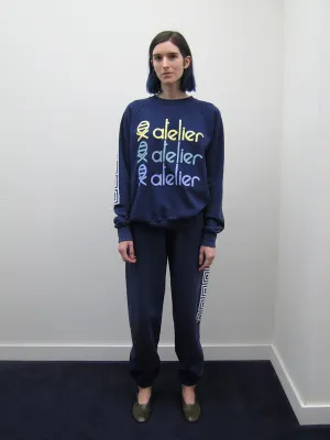 Atelier E.B. Jill Sweatpants, Navy