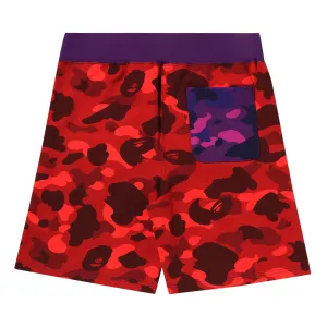 BAPE Crazy Camo Shark Sports Shorts, Navy