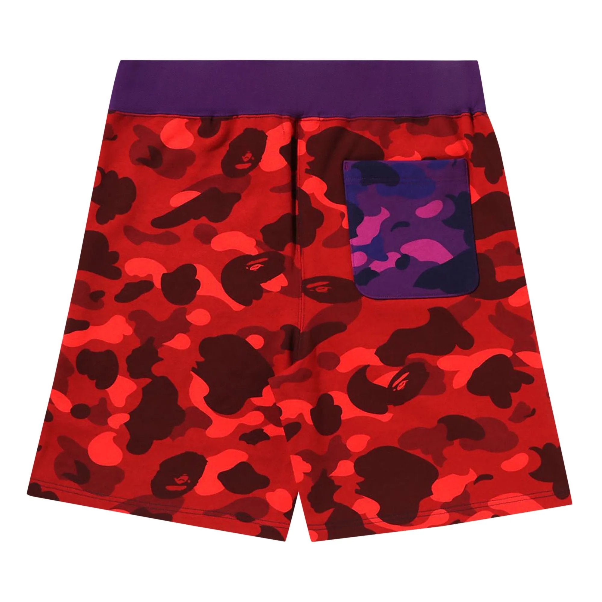 BAPE Crazy Camo Shark Sports Shorts, Navy