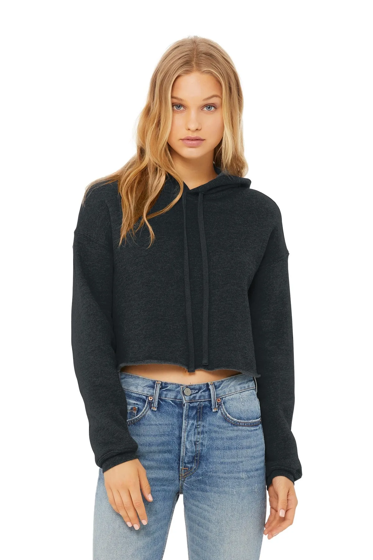 BELLA CANVAS ® Women's Sponge Fleece Cropped Fleece Hoodie. BC7502