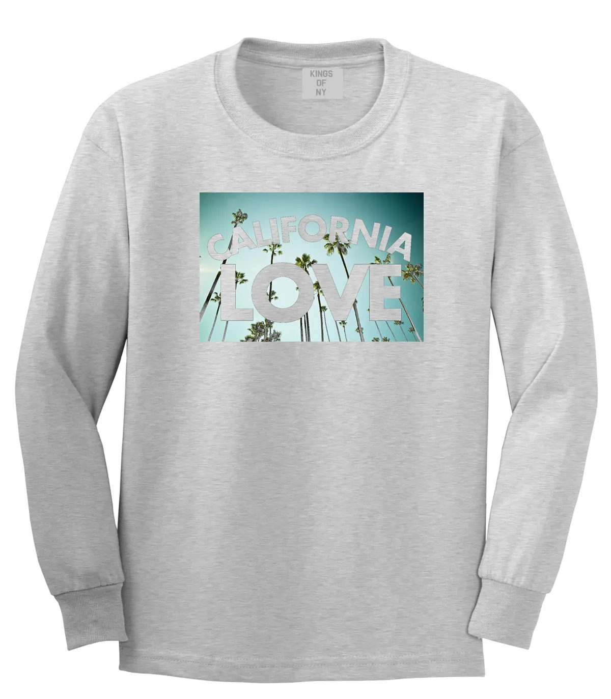 California Love Cali Palm Trees Long Sleeve T-Shirt