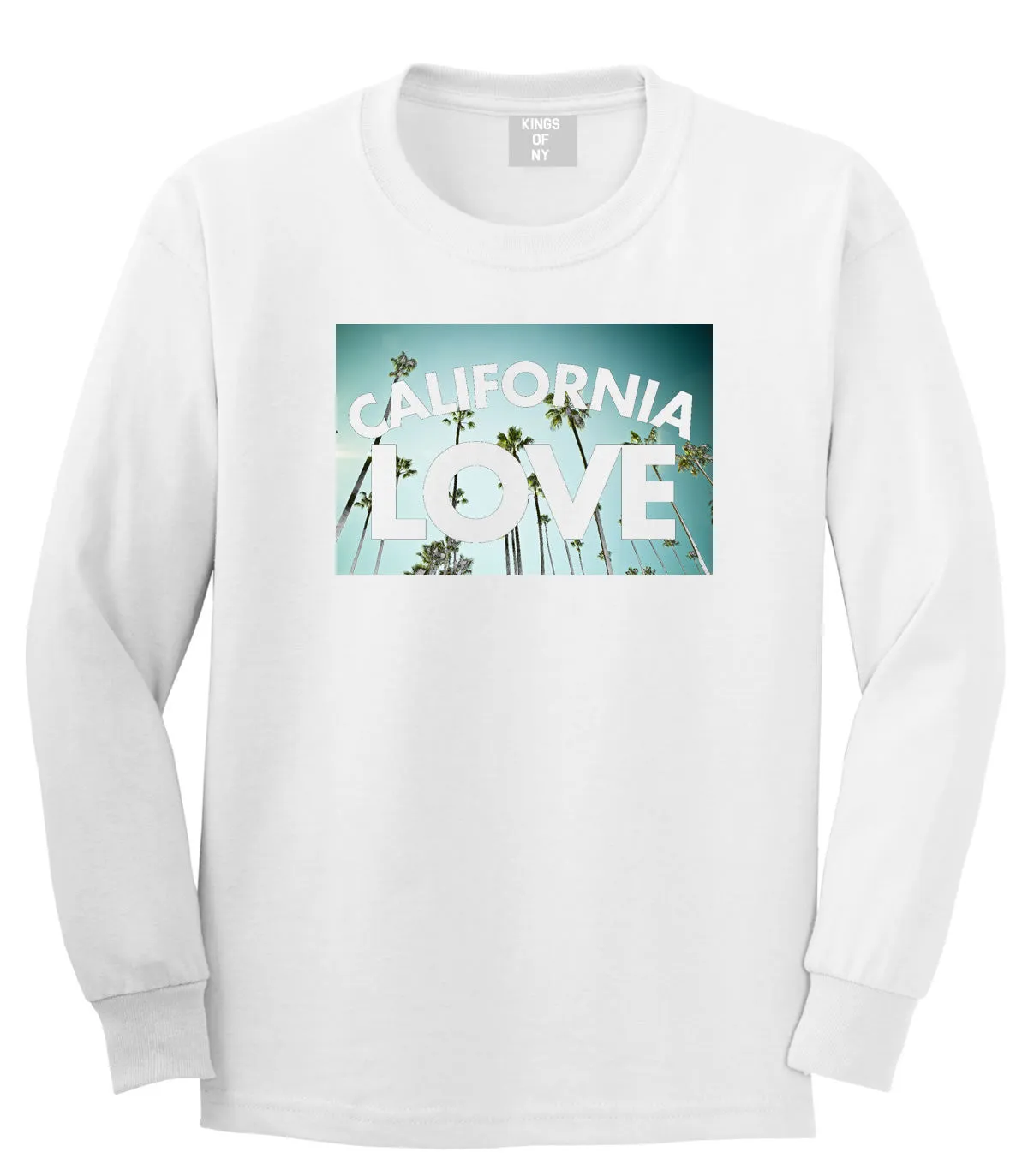 California Love Cali Palm Trees Long Sleeve T-Shirt