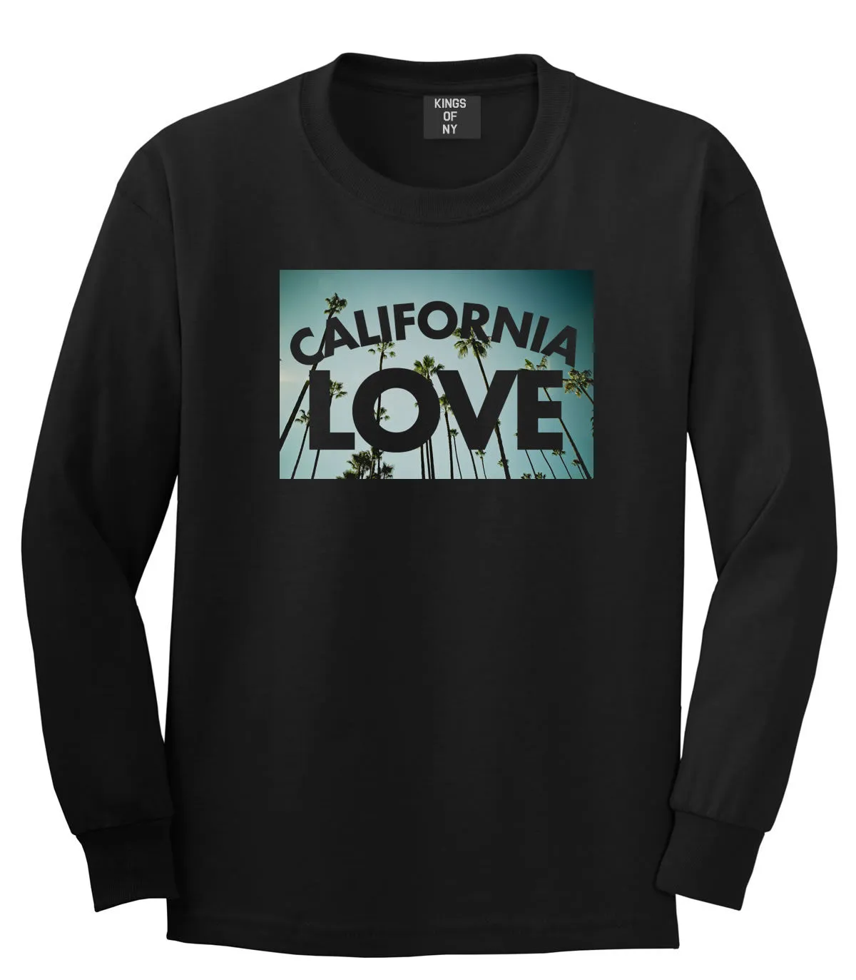 California Love Cali Palm Trees Long Sleeve T-Shirt