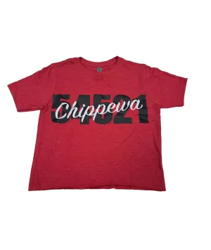 Camp Sample Tee Red Zip Code Chippewa