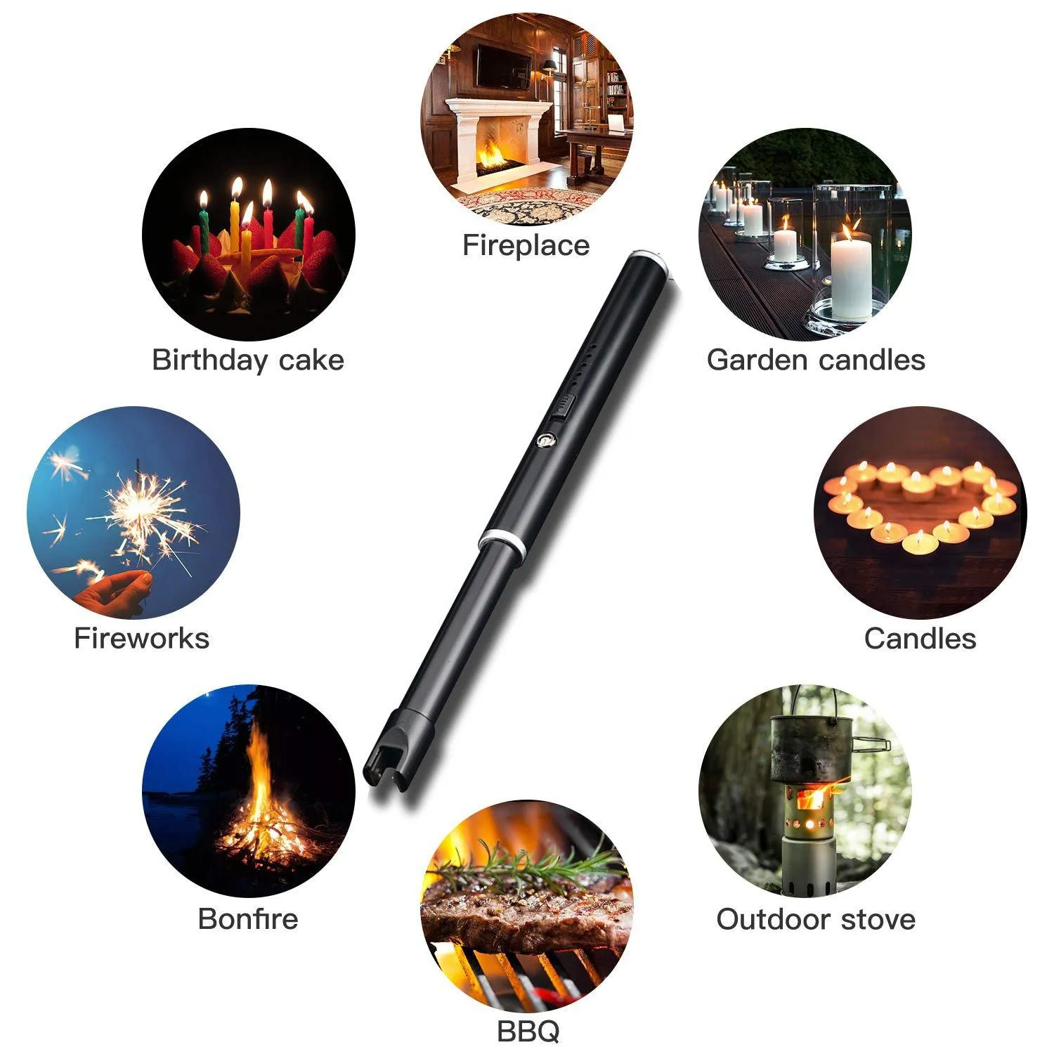 Candle Lighter Camping Lighter Grill Lighter USB Lighter