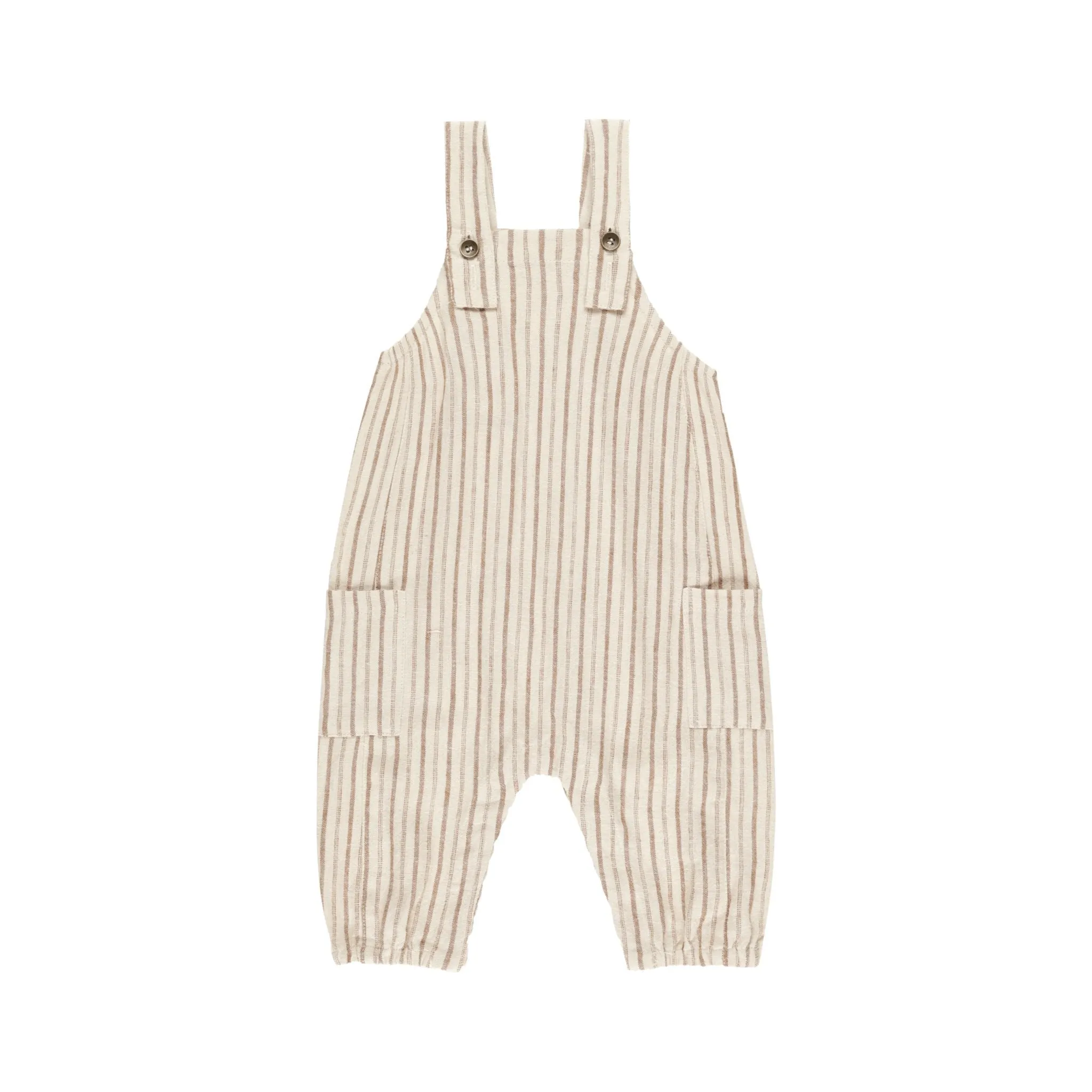 Cargo Baby Overall - Saddle Pinstripe