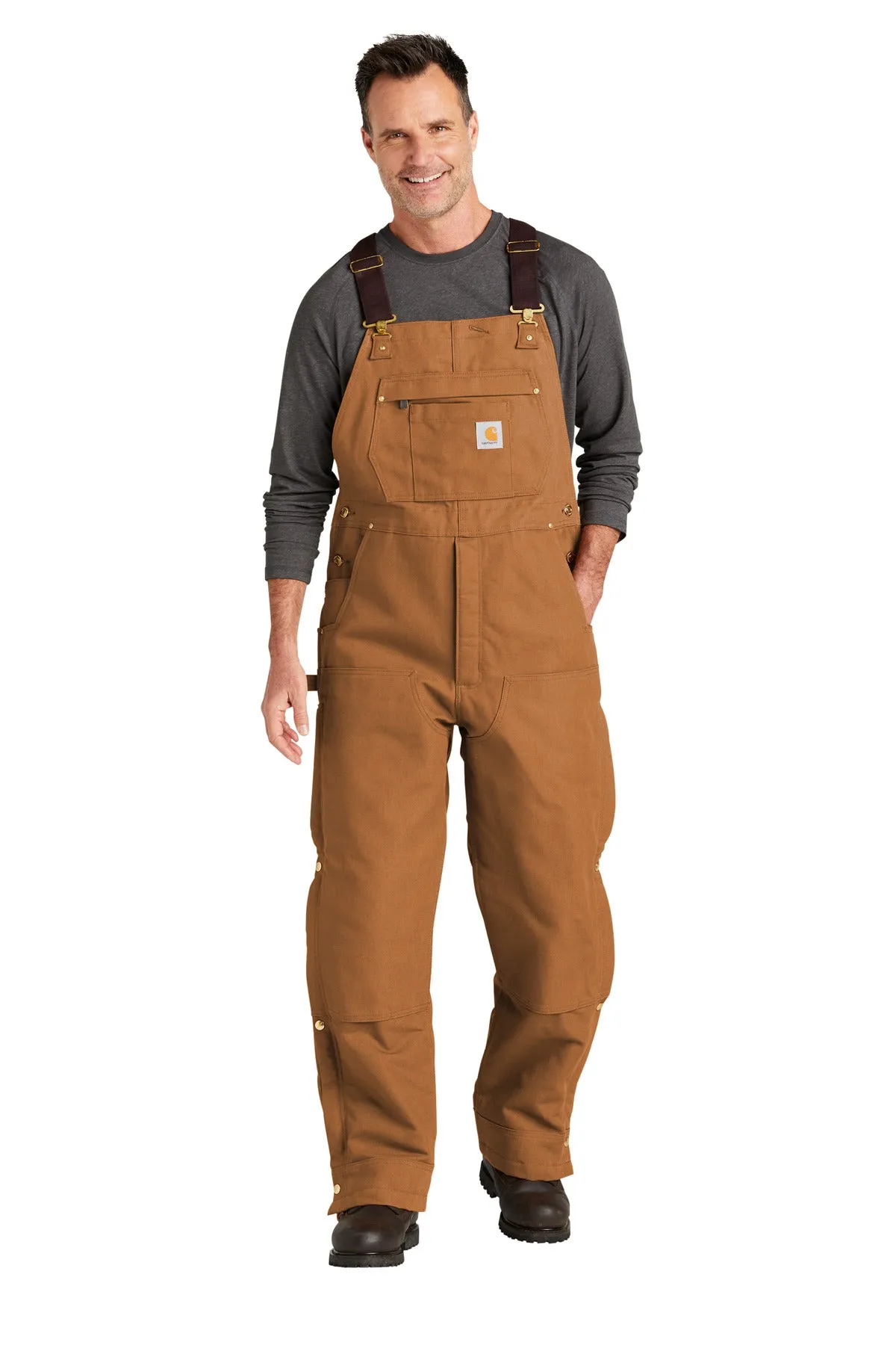 Carhartt Men's Short Firm Duck Insulated Bib Overalls CTS104393