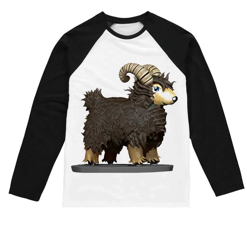 CG Brown Sheep Sublimation Baseball Long Sleeve T-Shirt