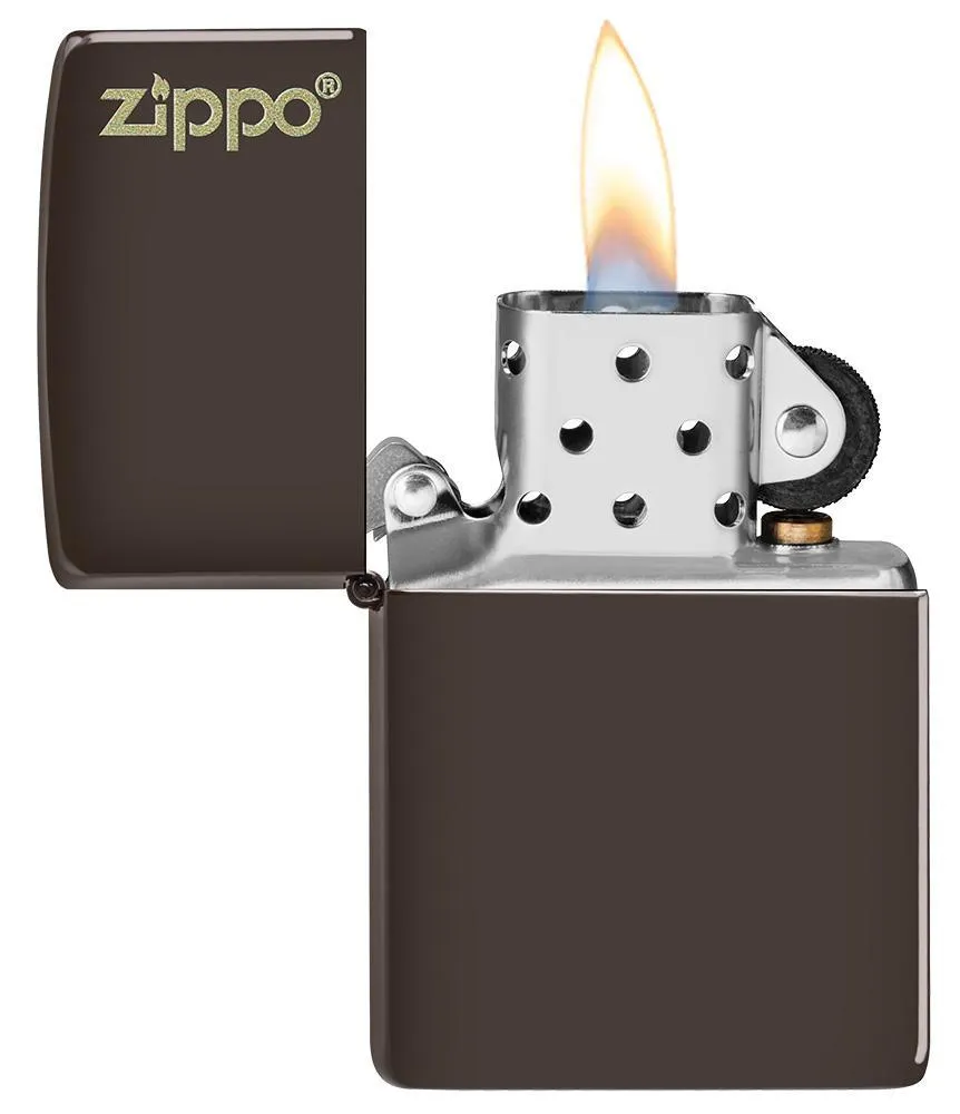 Classic Brown Zippo Logo