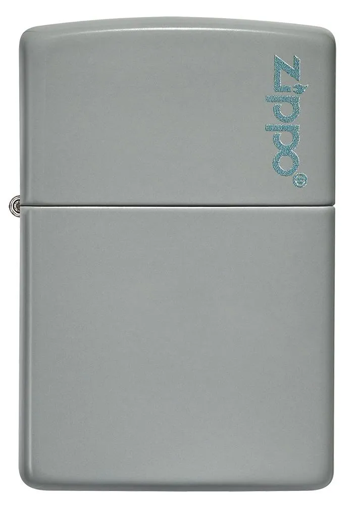 Classic Flat Grey Zippo Logo