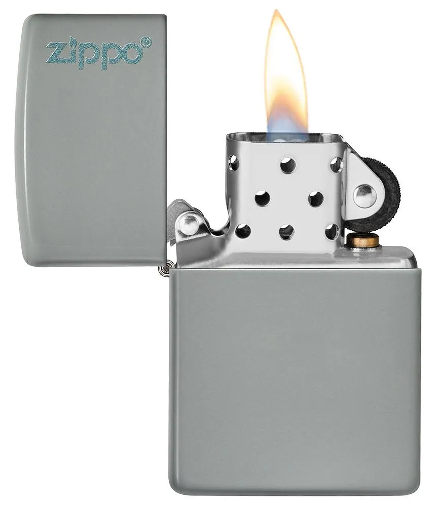 Classic Flat Grey Zippo Logo