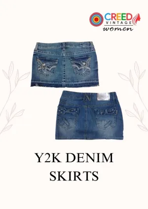 CR2717 Y2K Denim Skirts - 15 Pcs