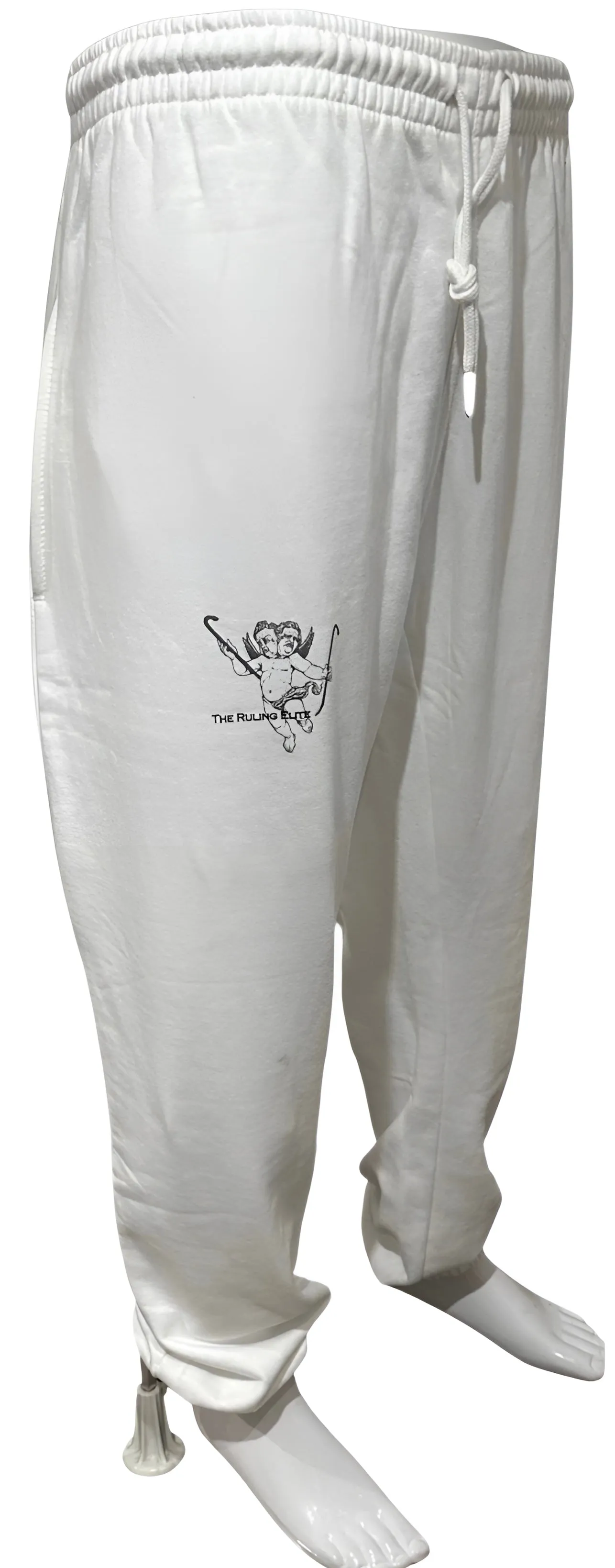 ^CROOKS & CASTLES^ (WHITE) ~RULING ANGEL~ JOGGER SWEATPANTS