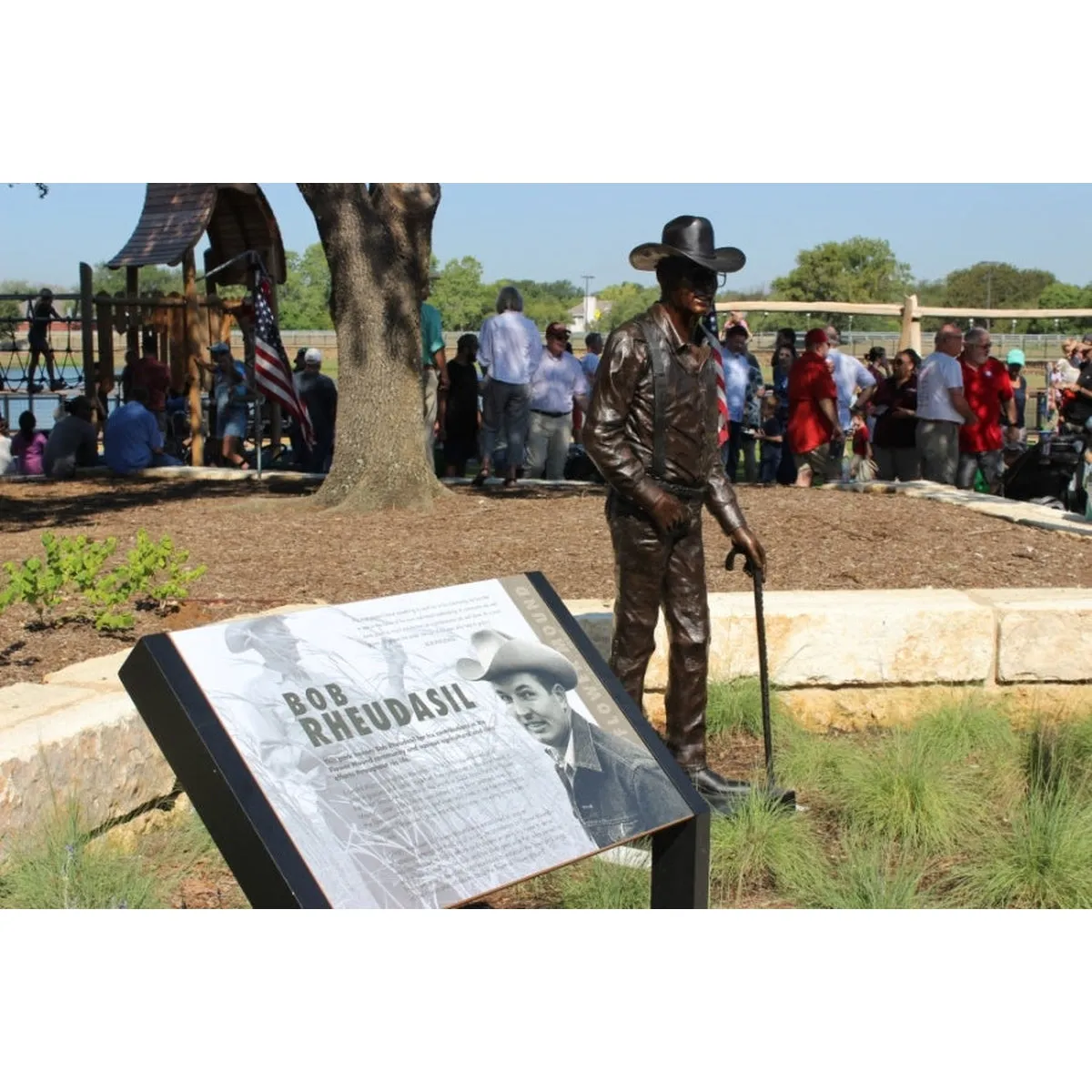 Custom Statue of Texas Mayor Bob Rheudasil