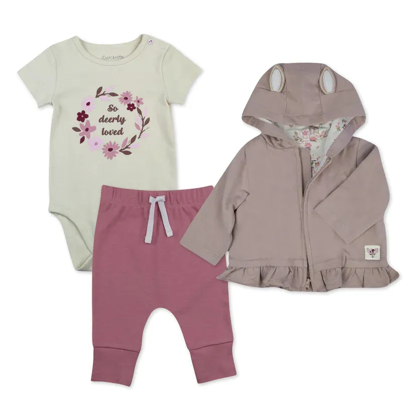 Deer 3-Piece Hoodie Set