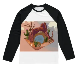 Desert Rocks Sublimation Baseball Long Sleeve T-Shirt