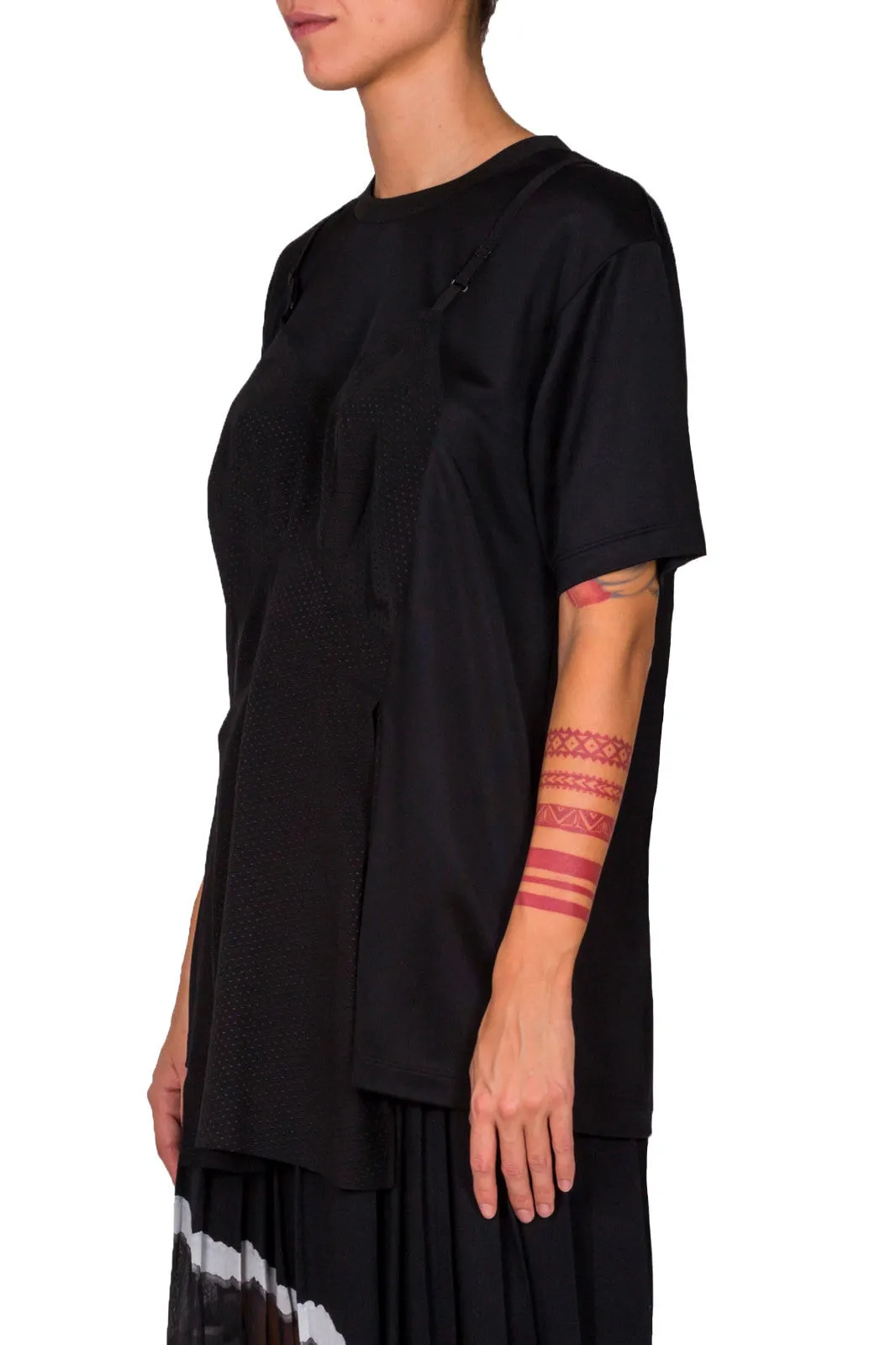 Draped Slip Detail Jersey