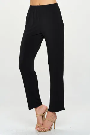 Elastic Waistband Flared Pants-5044HT-ARS1-K