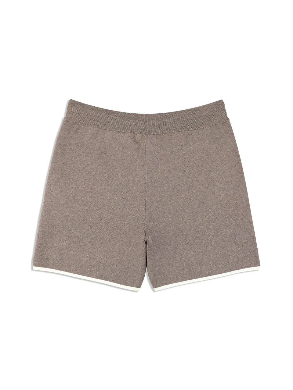 Enzo Knit Shorts- Taupe Grey