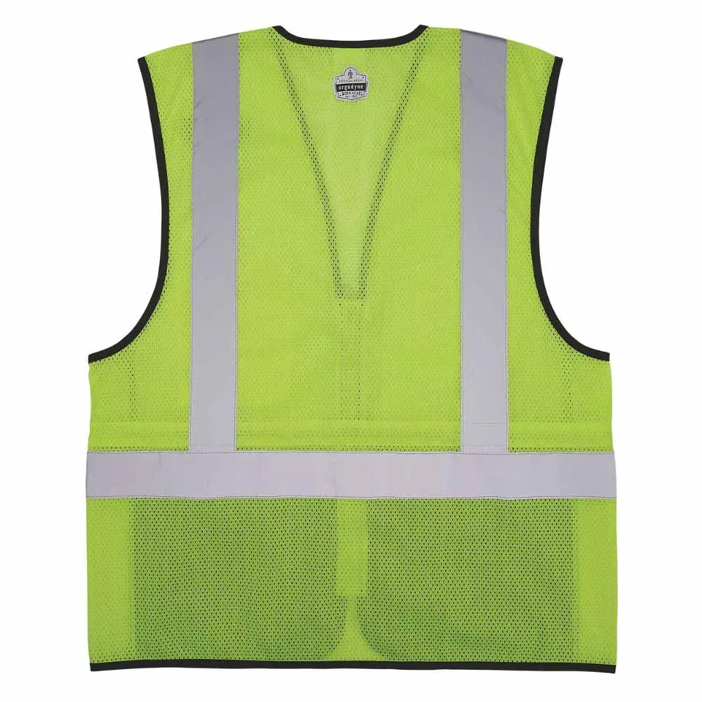 Ergodyne 23019 8210ZBK 4XL/5XL Lime Hi Vis Safety Vest