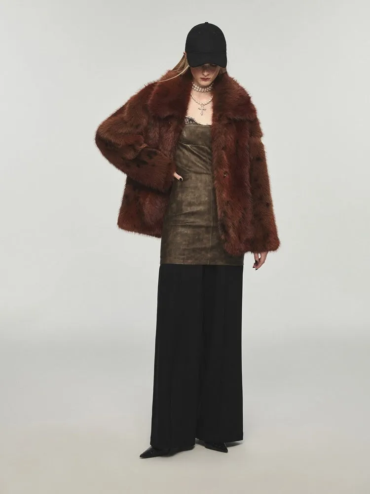 Fake Fur Gradient Windproof Loose Coat【s0000005004】