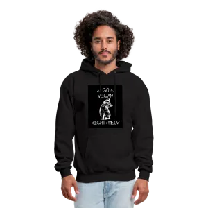 Go Vegan Right Meow Men's Hoodie