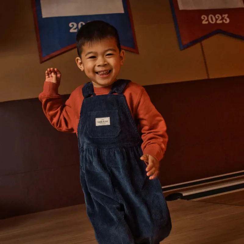 Goldie And Ace Sammy Cord Overalls - Navy