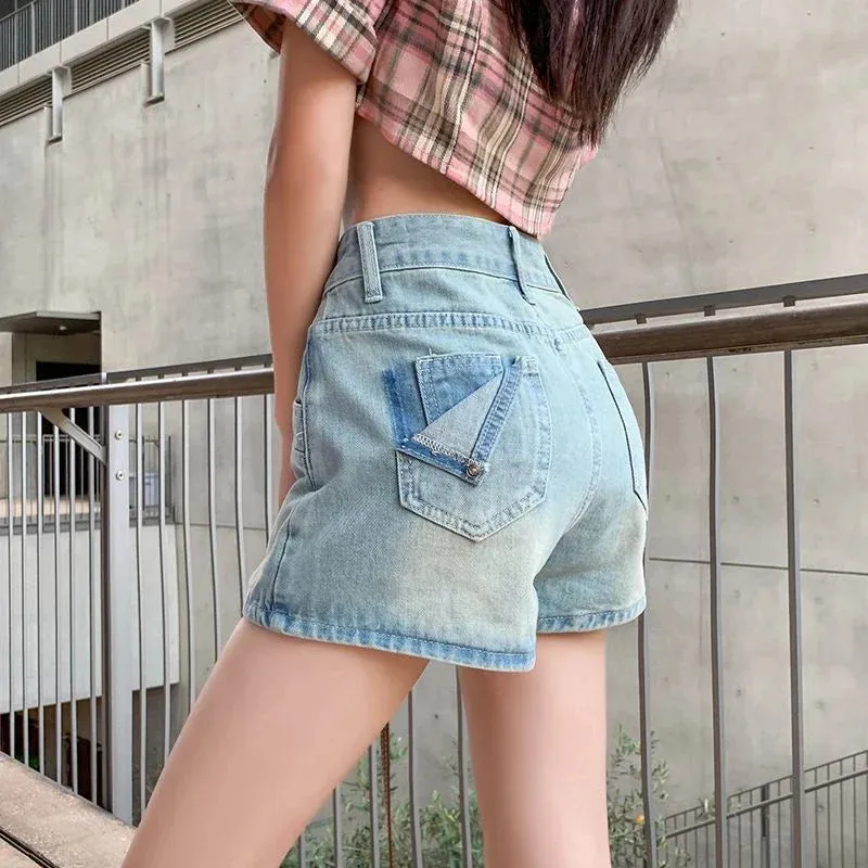 Half-Body Skirt Female High Waist Cover Meat Design A Word Package Short Skirt Jeans