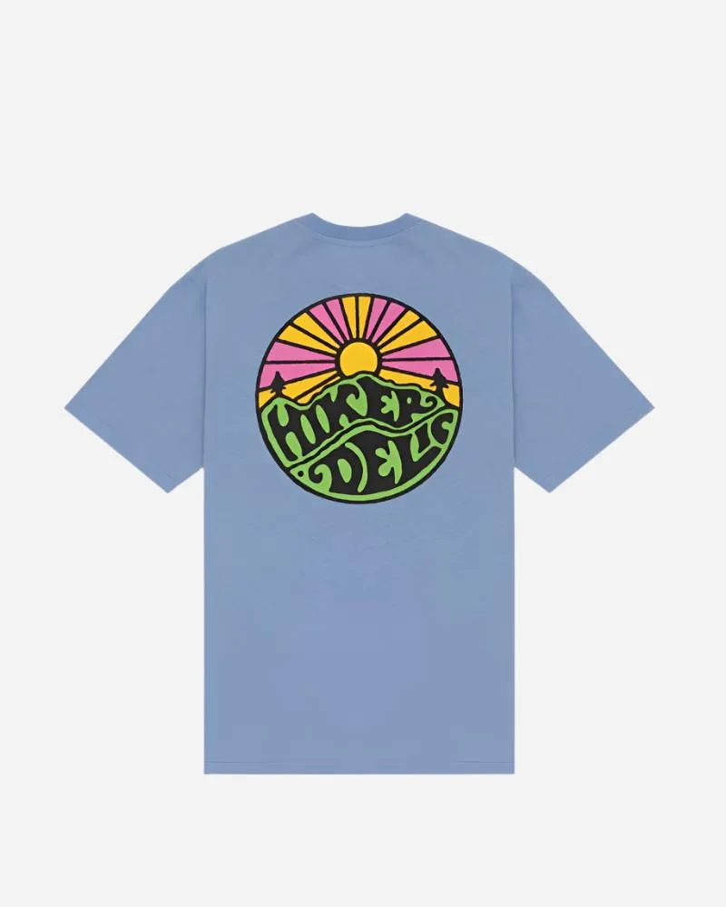 Hikerdelic Original Logo T Shirt Fjord Blue