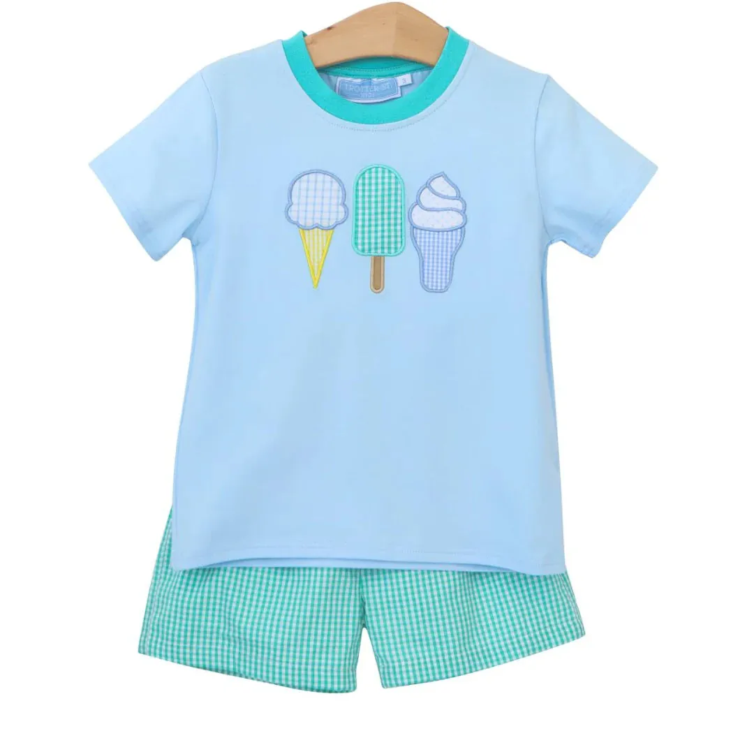 Ice Cream Social Boy Short Set