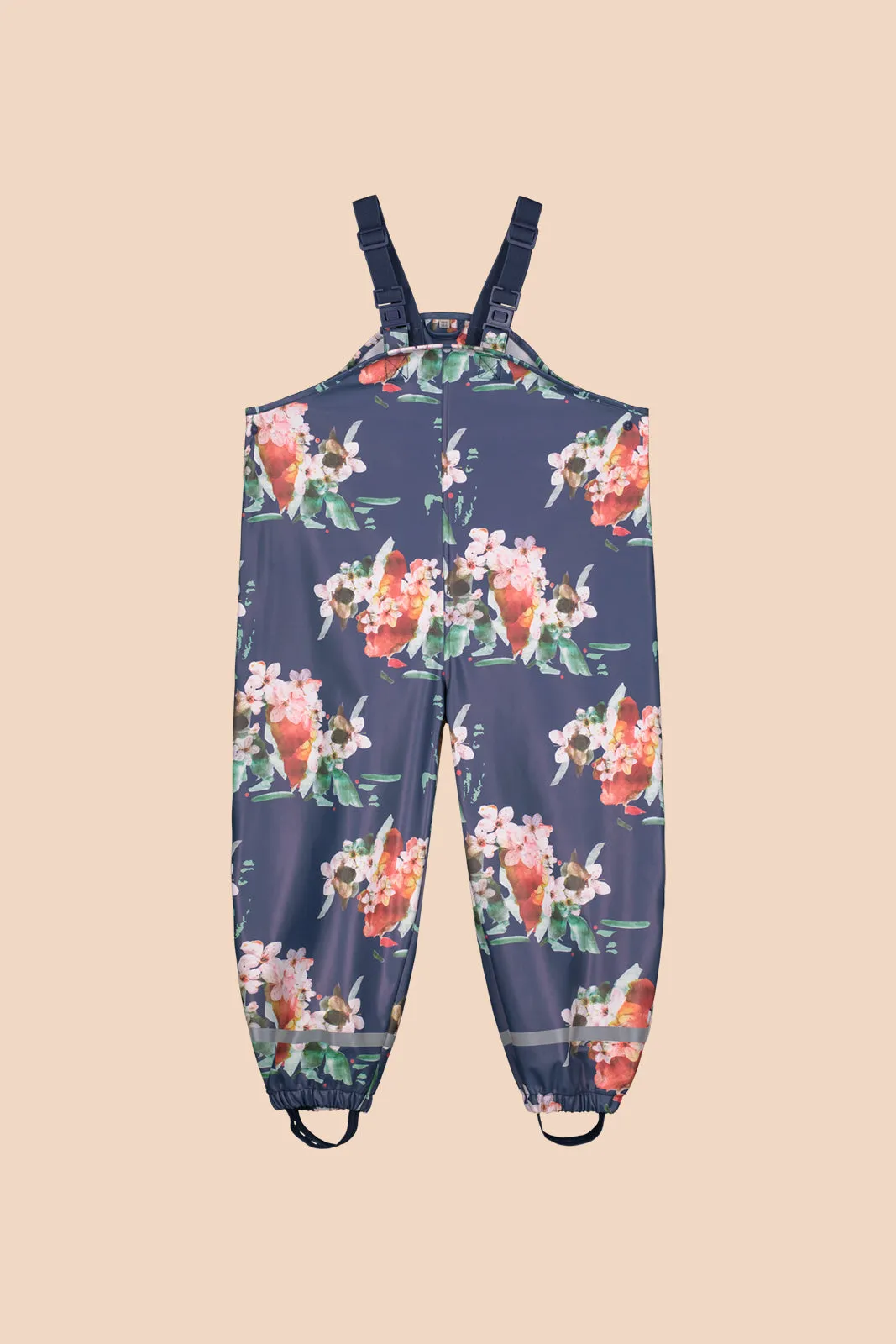 Kids' Rain Overalls Blue Blossom