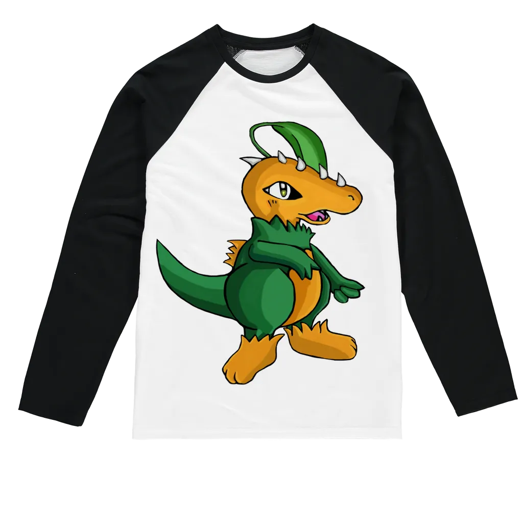 Leafasaur Sublimation Baseball Long Sleeve T-Shirt