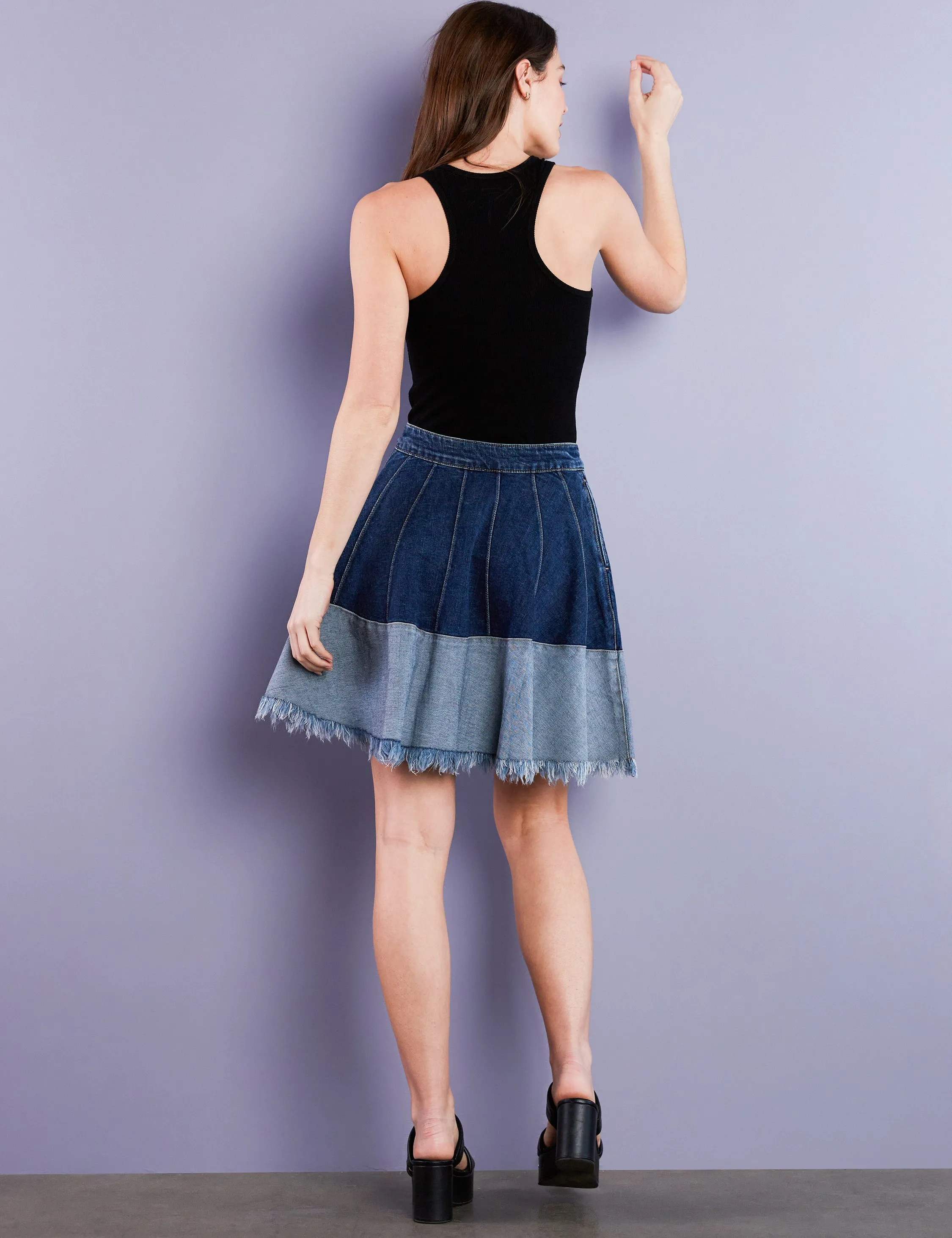 Let's Go Denim Skirt