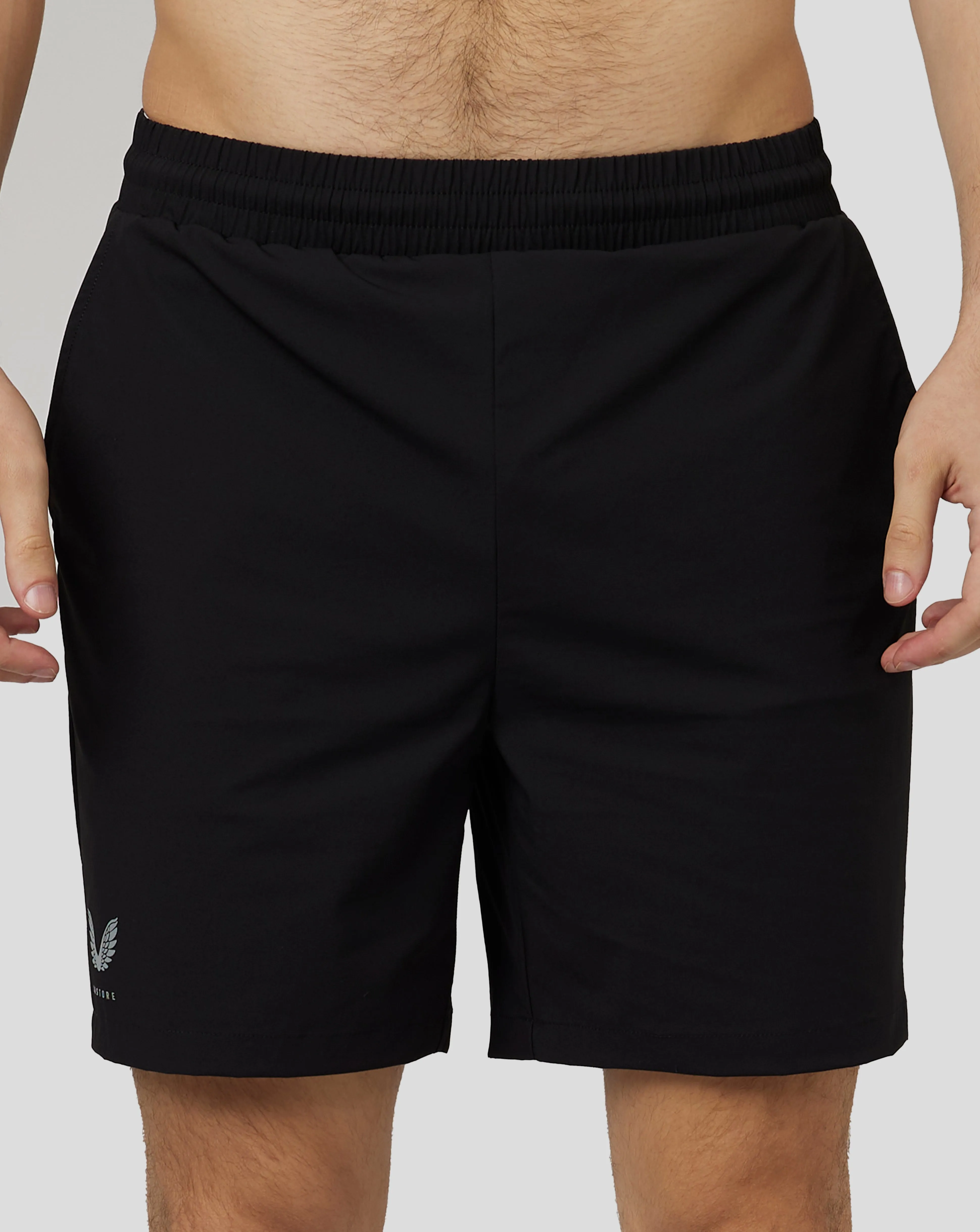 Men’s Light Breathable Woven Shorts - Black