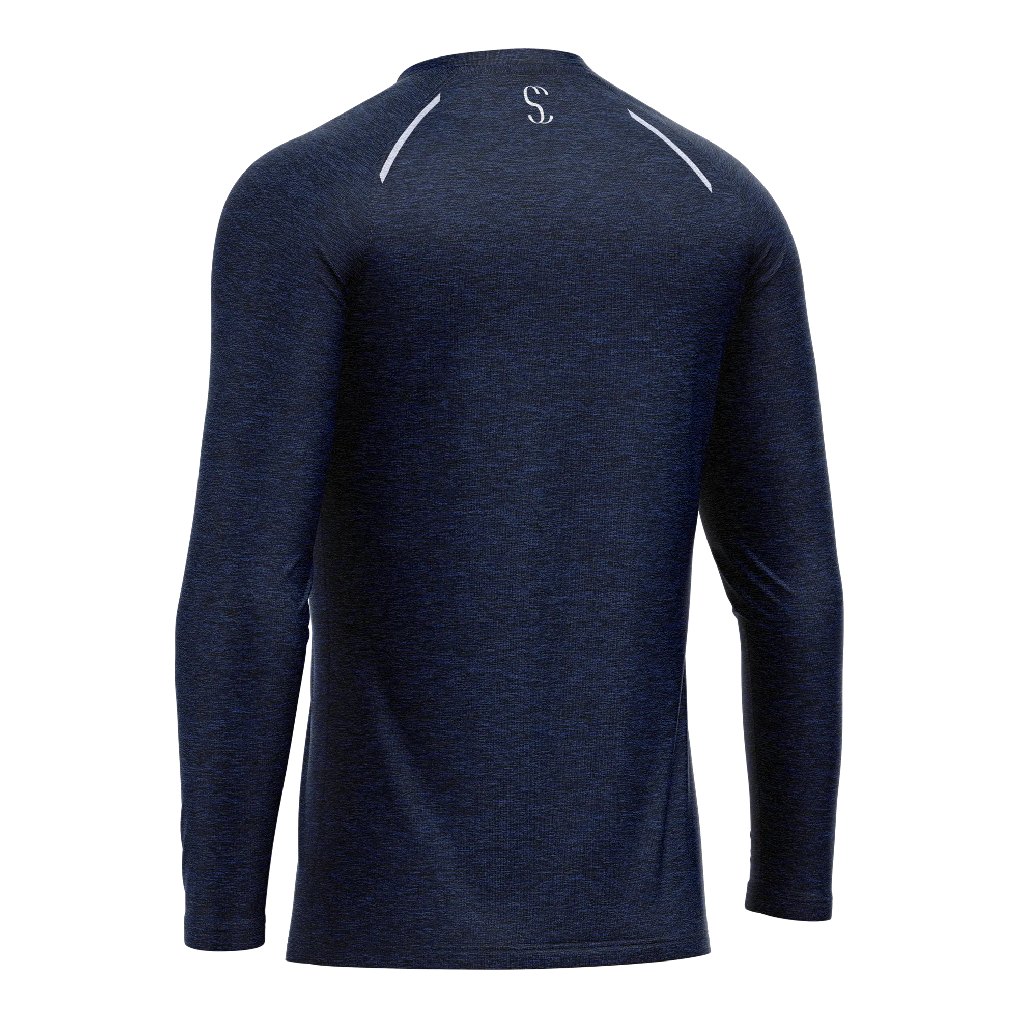 Men's Navy Blue Long Sleeve T Shirt & Black Joggers Set