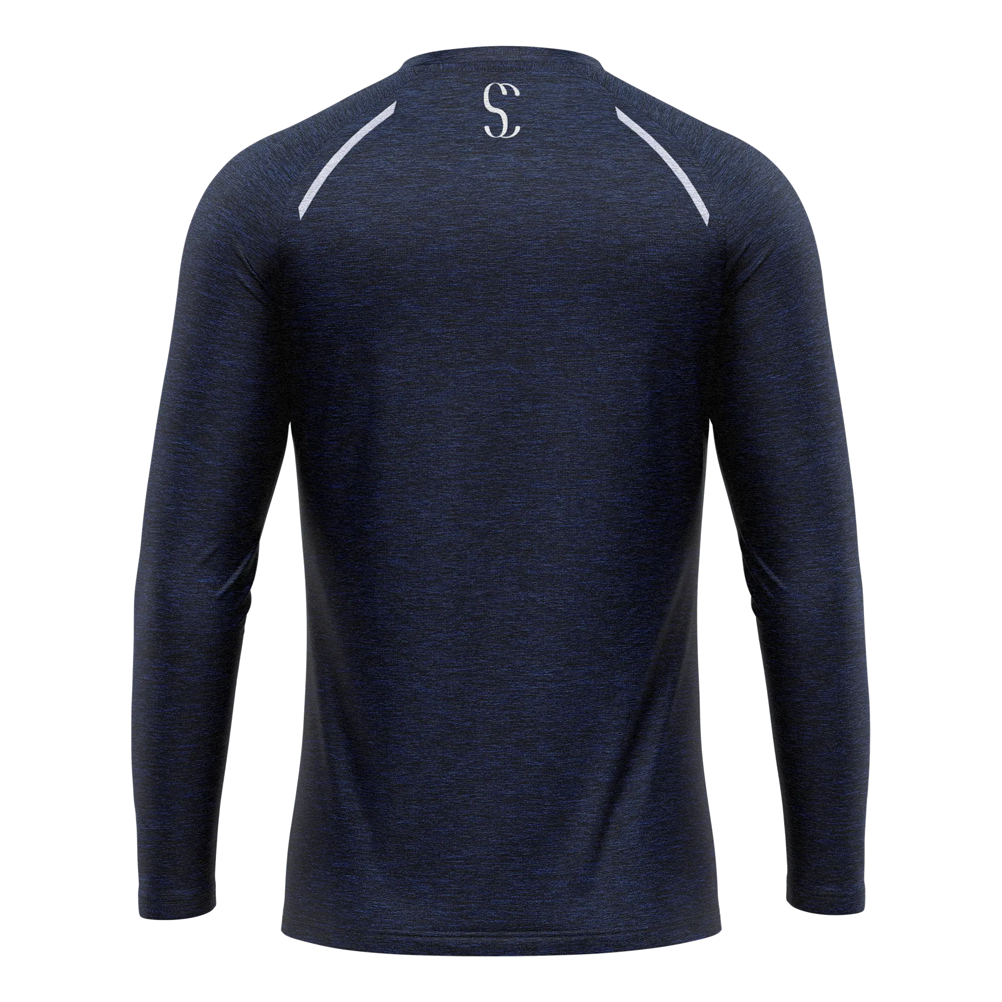 Men's Navy Blue Long Sleeve T Shirt & Black Joggers Set