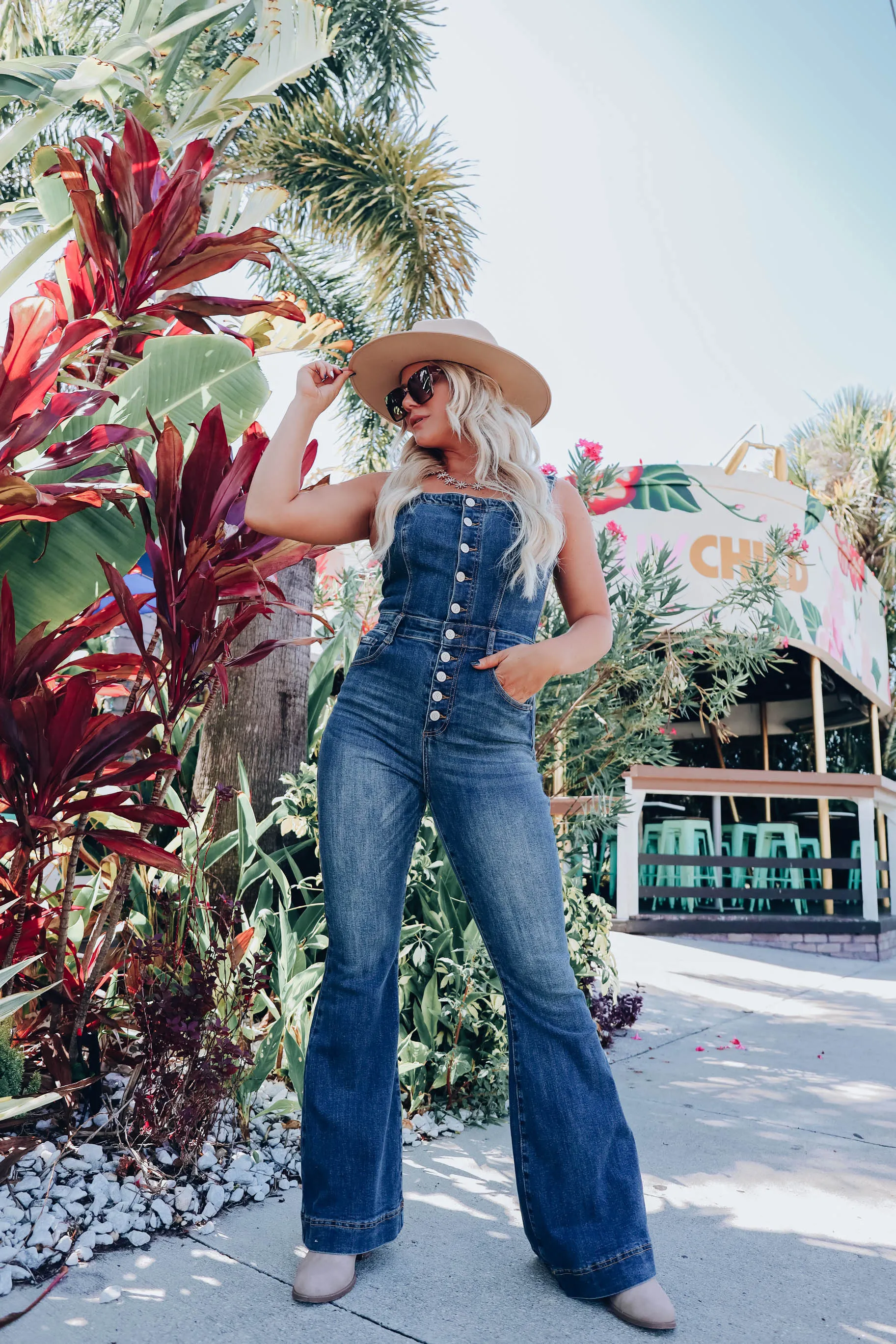 Missoula Flare Denim Jumpsuit