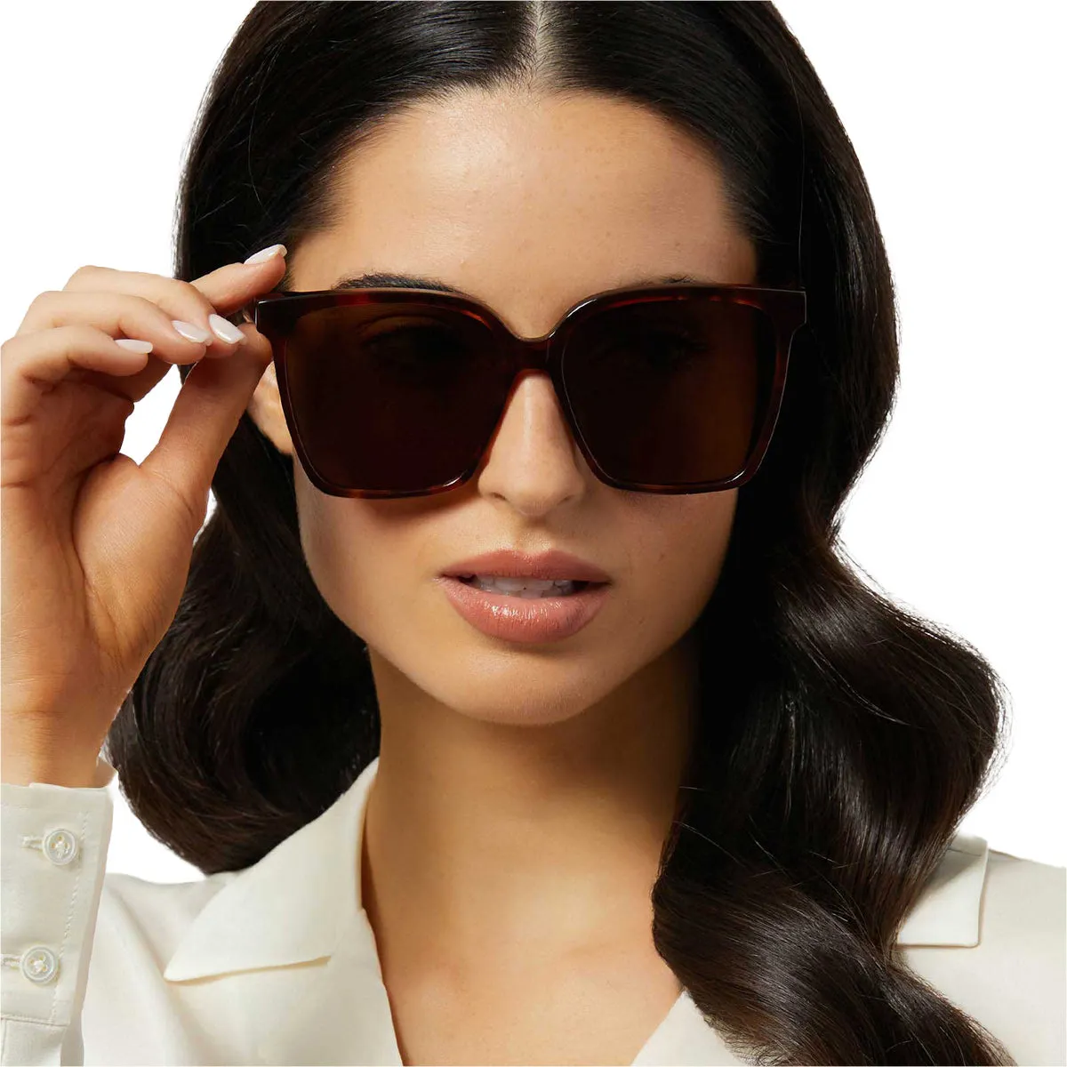 NAOMI - SALTED CARAMEL TORTOISE   BROWN   POLARIZED SUNGLASSES