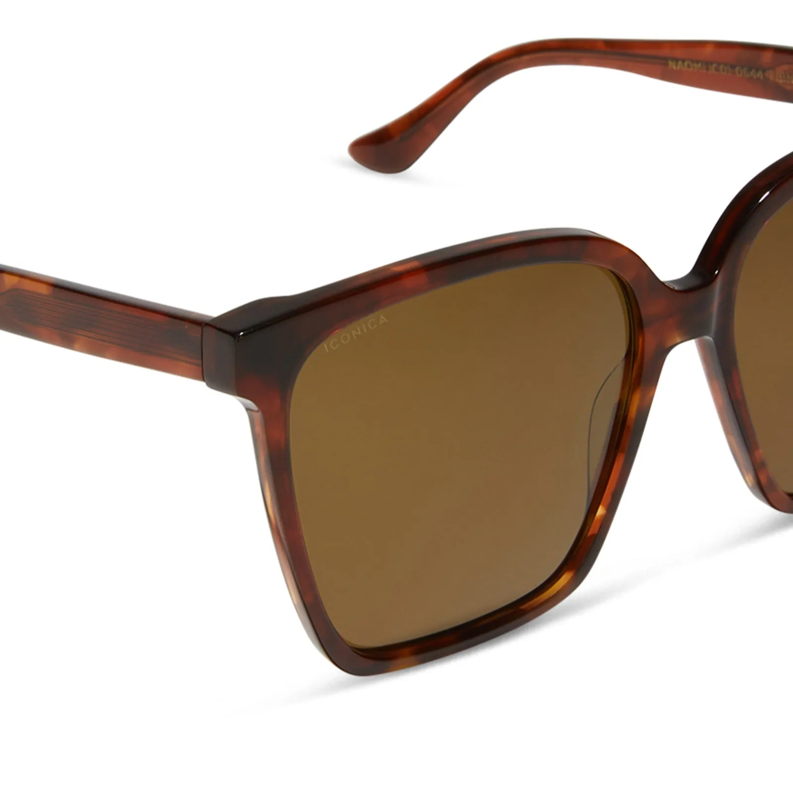 NAOMI - SALTED CARAMEL TORTOISE   BROWN   POLARIZED SUNGLASSES