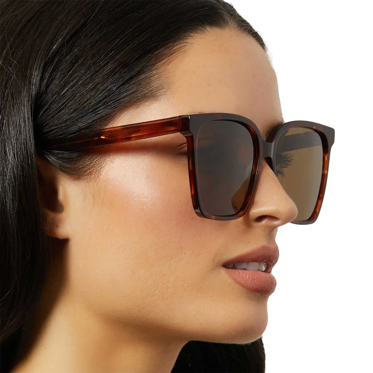 NAOMI - SALTED CARAMEL TORTOISE   BROWN   POLARIZED SUNGLASSES