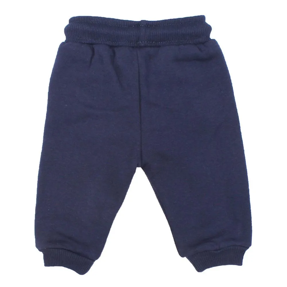 Navy Fleeced Sweatpants