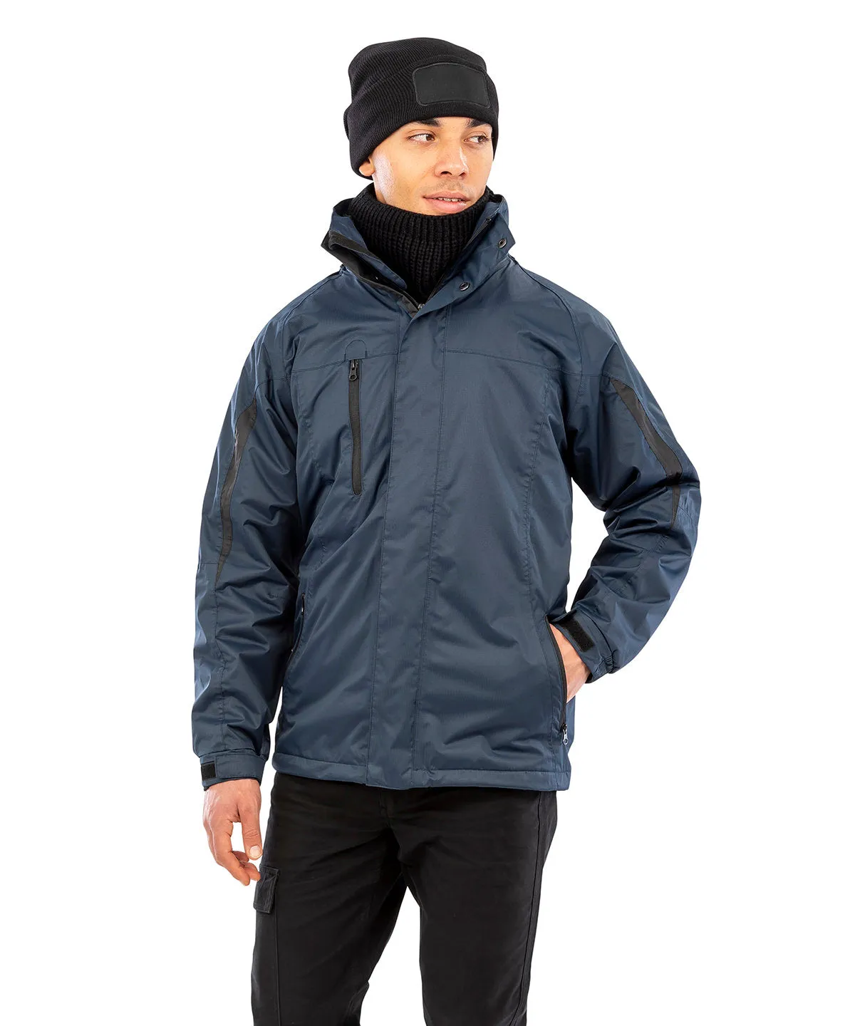 Navy/Black - 3-in-1 journey jacket with softshell inner