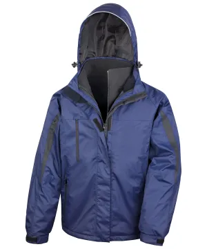 Navy/Black - 3-in-1 journey jacket with softshell inner