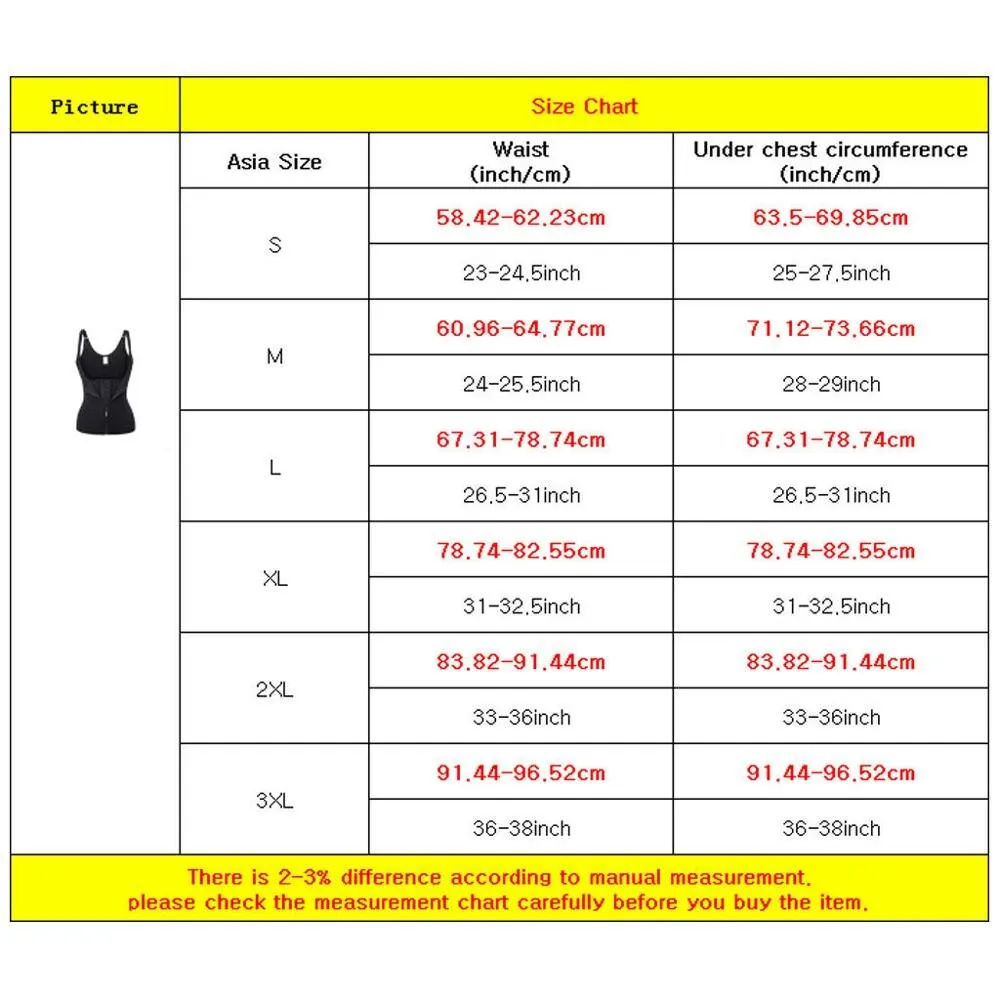 Neoprene Sauna Sweat Vest Waist Trainer Cincher Women Body Shaper Slimming Corset Shapewear Trimmer Workout Thermo Tummy Control