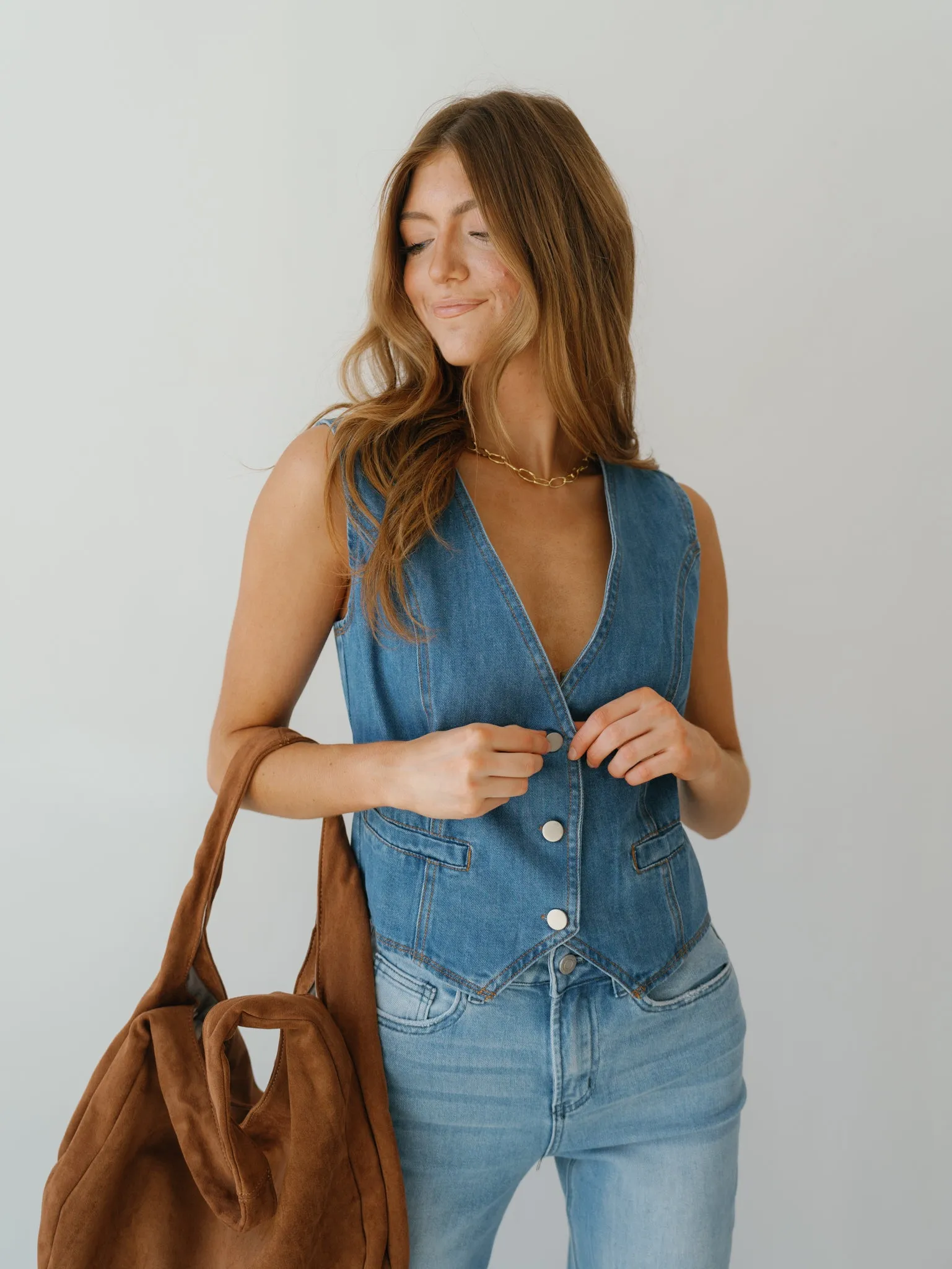 Nicolette Denim Vest