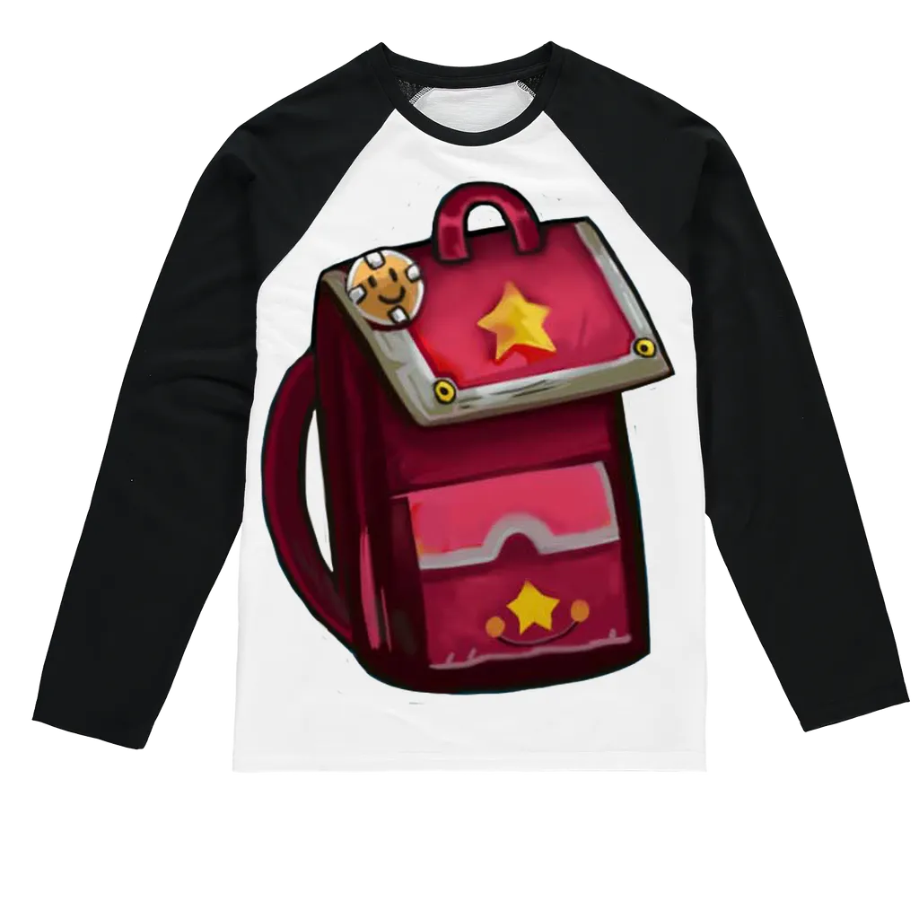 Pink Bag Sublimation Baseball Long Sleeve T-Shirt